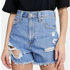 Levi’s High Waisted Mom Shorts Distressed Jena Shorts
